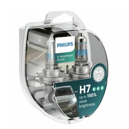 ΛΑΜΠΕΣ PHILLIPS H7 X-TREME VISION PRO150 12972XVPS2 (ΣΕΤ)