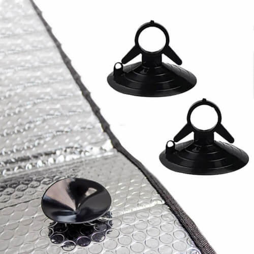 Ηλιοπροστασία Παρμπρίζ Αλουμινίου ”Black” Feral Μαύρο Matte Large 145x70cm 13387