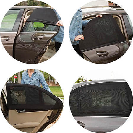 Ηλιοπροστασίες Αυτοκινήτου Feral Για Τα Πλαϊνά Τζάμια Ελαστική (Flexible) Sunshade 100x54cm 13393