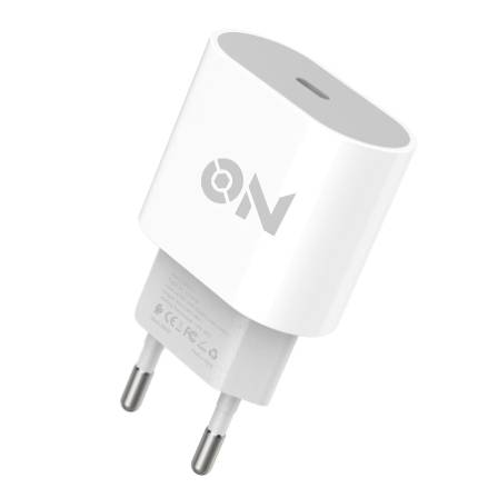 ON Mobile Accessories Φορτιστής USB-C 20W Λευκός (99736)