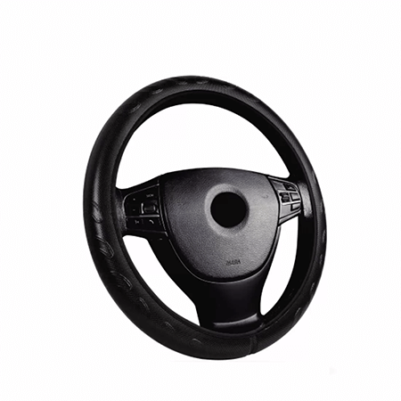 Δερμάτινο κάλυμμα τιμονιού 38 cm – Run – μαύρο χρώμα