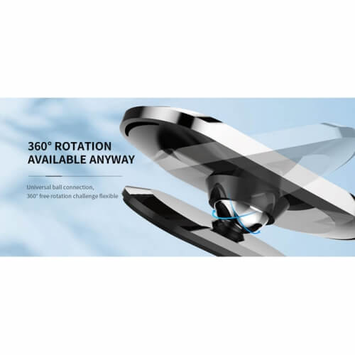 Βάση Κινητού Τηλεφώνου Μαγνητική Tranyco Z7 Ασημί-Μαύρο