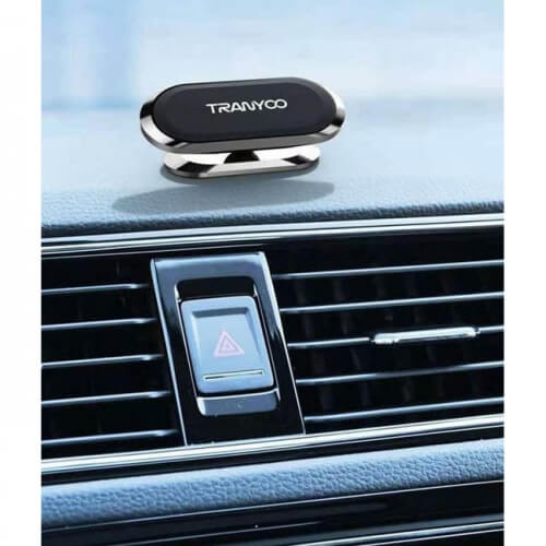Βάση Κινητού Τηλεφώνου Μαγνητική Tranyco Z7 Ασημί-Μαύρο